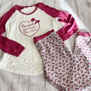 NWT Make and Model “Presents speak louder than words” pajama set